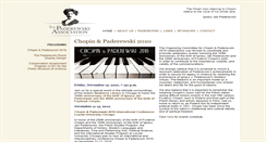 Desktop Screenshot of paderewskiassociation.org